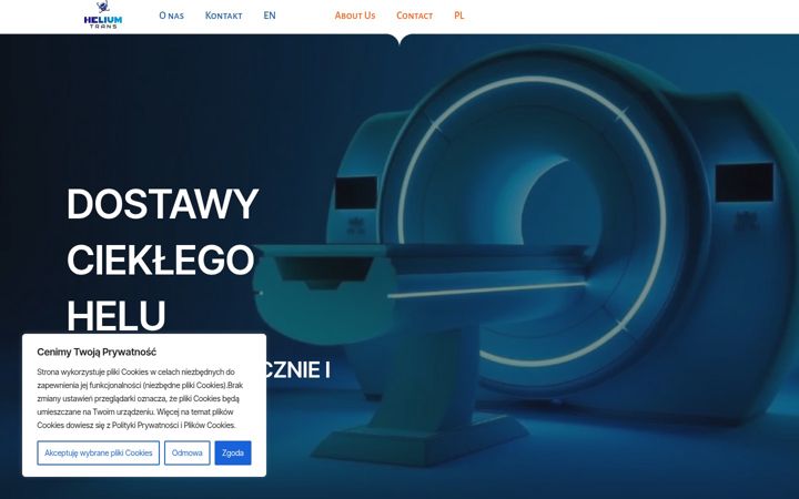Screenshot of helium-trans.com