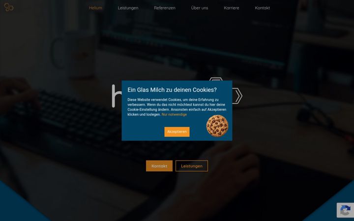Screenshot of heliumsoftware.de