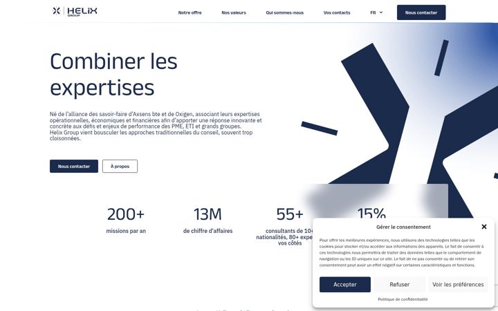 Screenshot of helixgroup.fr