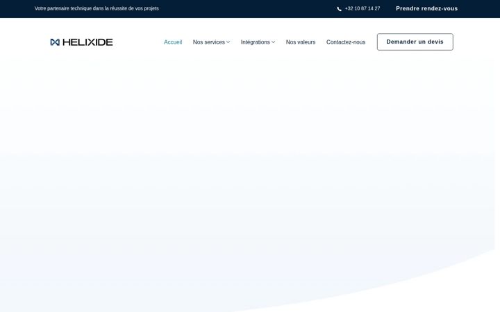 Screenshot of helixide.com