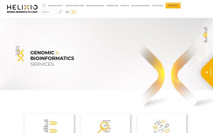Screenshot of helixio.fr