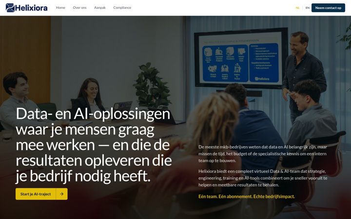 Screenshot of helixiora.com
