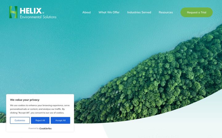 Screenshot of helixlabs.com