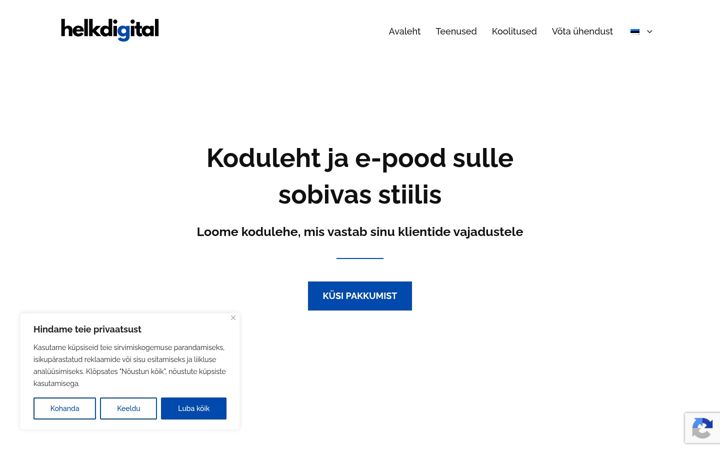 Screenshot of helkdigital.ee