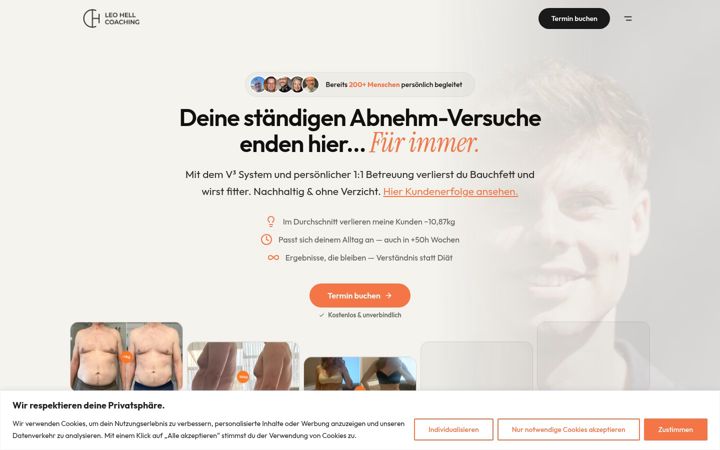 Screenshot of hell-coaching.de