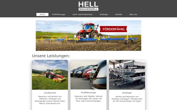 Screenshot of hell-wachenzell.de