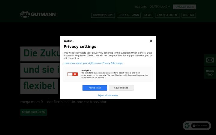 Screenshot of hella-gutmann.com