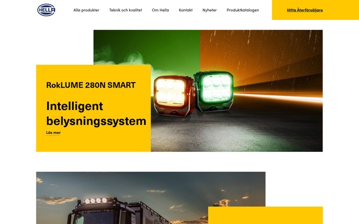 Screenshot of hella.se