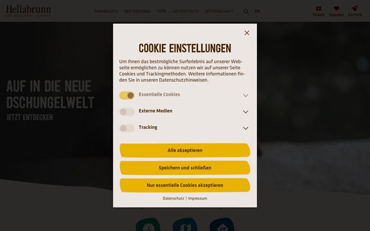 Screenshot of hellabrunn.de