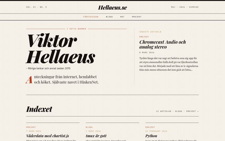 Screenshot of hellaeus.se