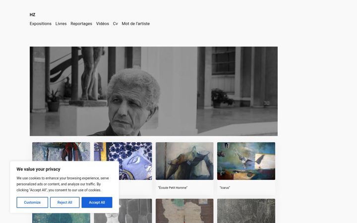 Screenshot of hellalzoubir.com