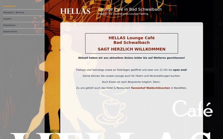 Screenshot stránky hellas-lounge.de