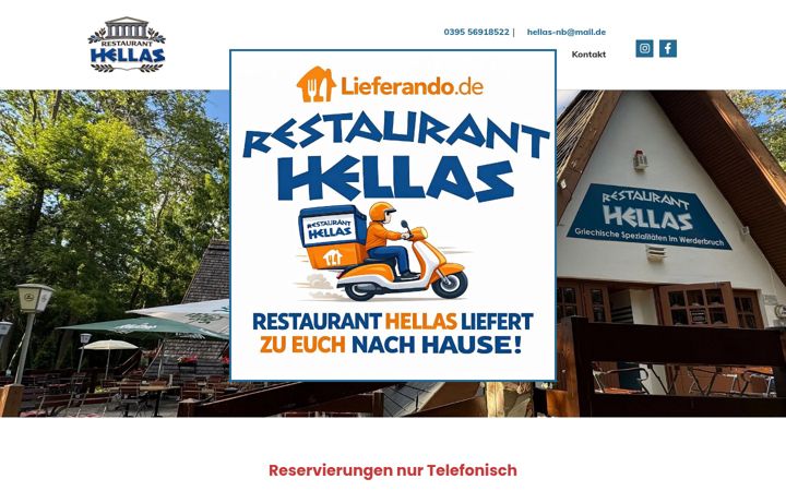 Screenshot of hellas-neubrandenburg.de