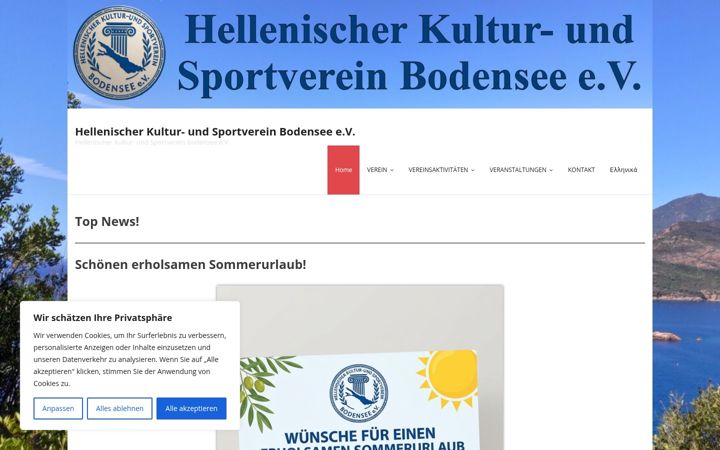 Screenshot stránky hellasbodensee.de