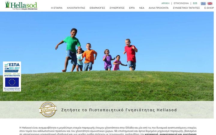Screenshot of hellasod.gr
