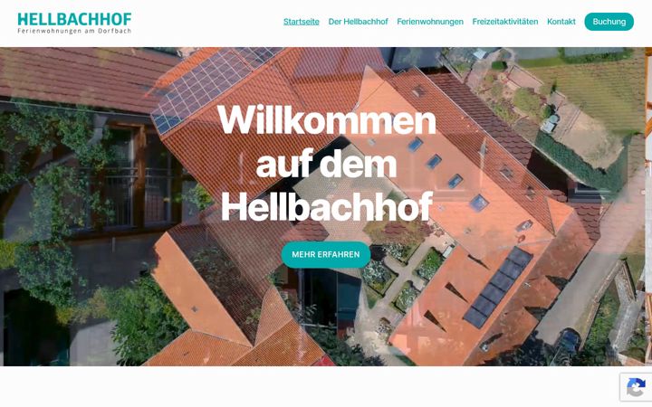 Screenshot of hellbachhof.de