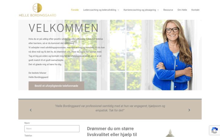 Screenshot of hellebordinggaard.dk