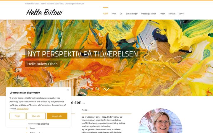 Screenshot of hellebulow.dk