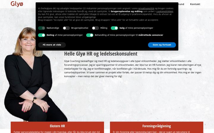 Screenshot of helleglyoe.dk