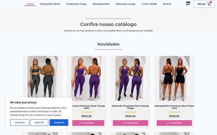 Screenshot of hellenfitness.com.br