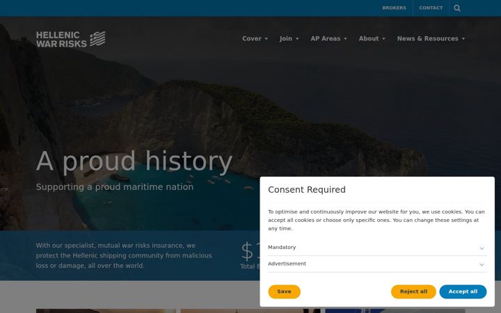 Screenshot di hellenicwarrisks.com