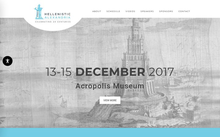 Screenshot stránky hellenistic-alexandria.com