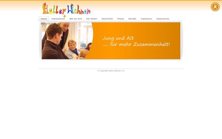 Screenshot stránky heller-wohnen.de