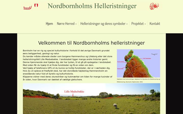 Screenshot of helleristninger-nordbornholm.dk