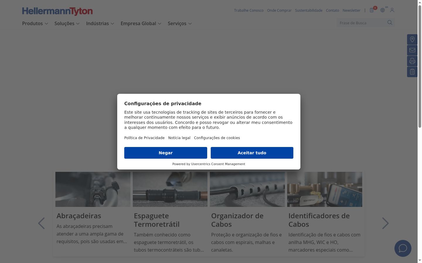 Ekraanipilt nõusolekubännerist, mida näidati enne mis tahes suhtlust
