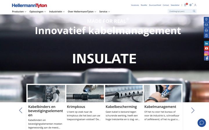 Screenshot of hellermanntyton.nl