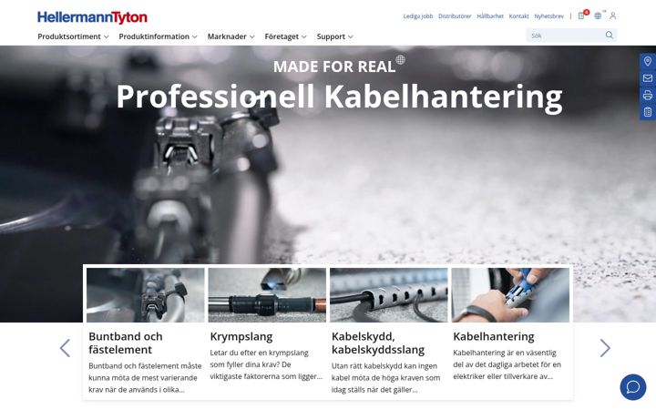 Screenshot of hellermanntyton.se