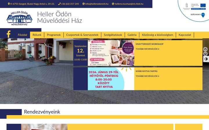 Screenshot of hellerodonmh.hu