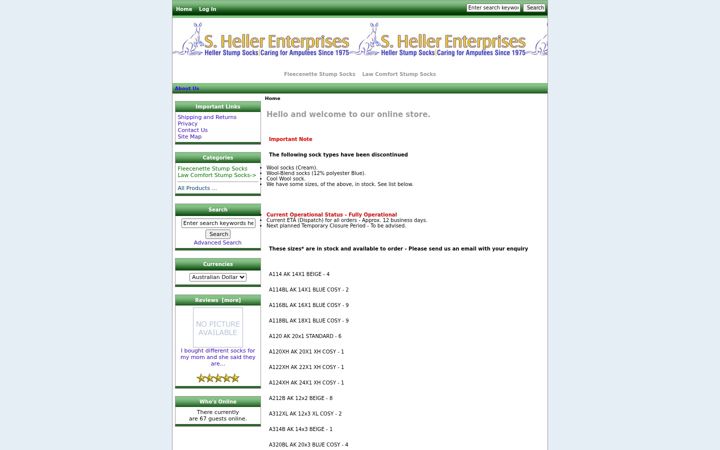 Screenshot of hellersocks.com