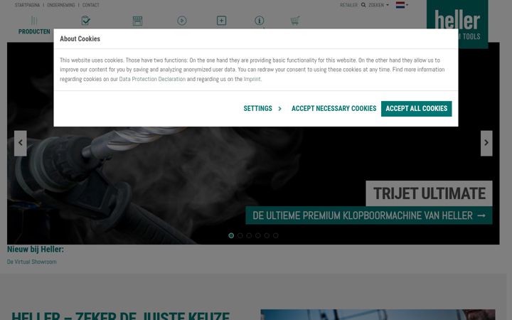 Screenshot of hellertools.nl