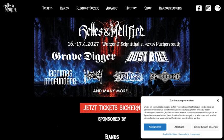 Snímek obrazovky hellesandhellfire.de