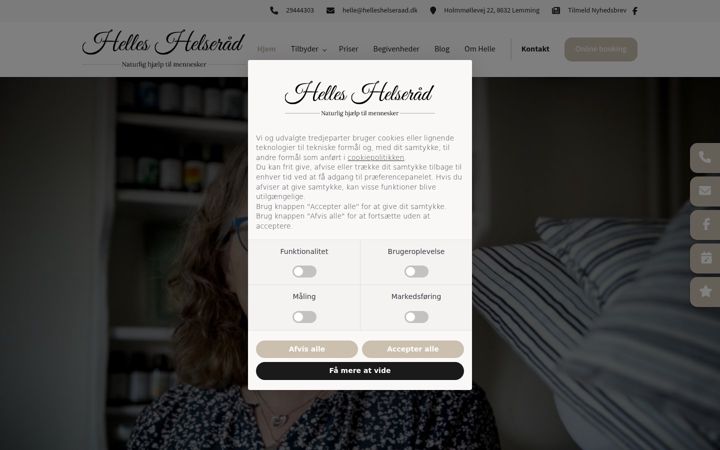 Screenshot of helleshelseraad.dk