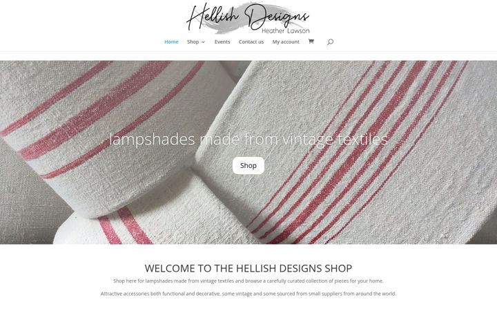 Screenshot of hellishdesigns.co.uk