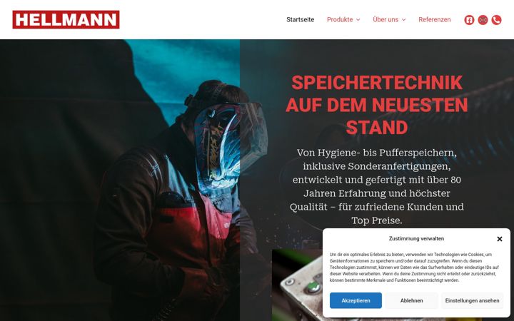 Képernyőkép: hellmann-behaelterbau.de