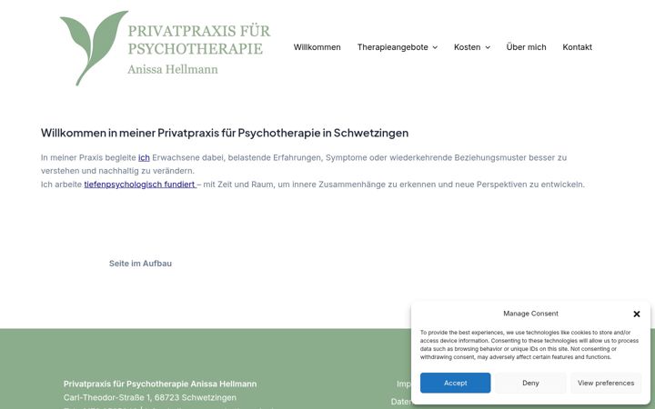 Snímek obrazovky hellmann-psychotherapie.de