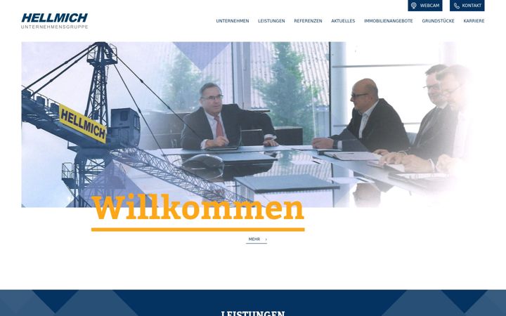 Skärmbild av hellmich-gruppe.de