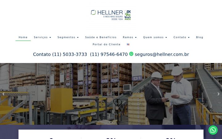 Screenshot of hellner.com.br