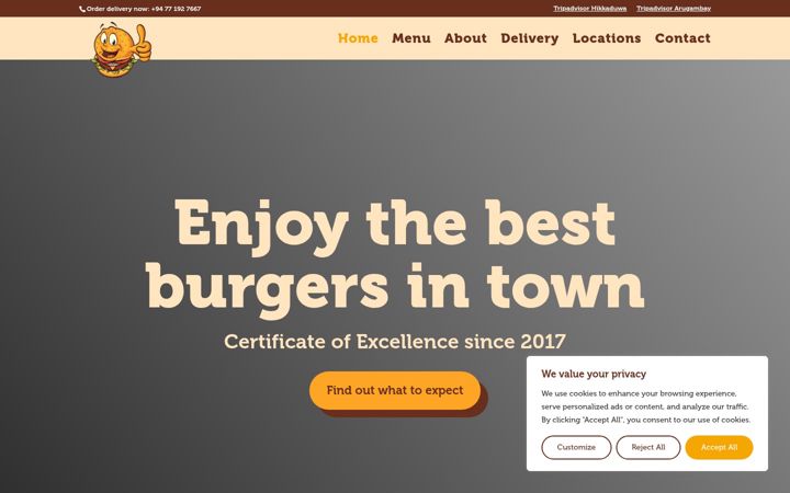 Screenshot of hello-burger.com