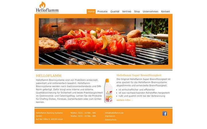 Screenshot of hello-flamm.de