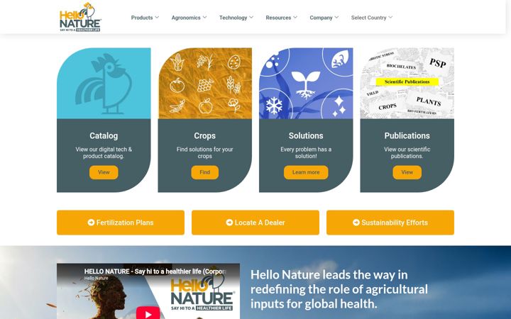 Screenshot of hello-nature.com