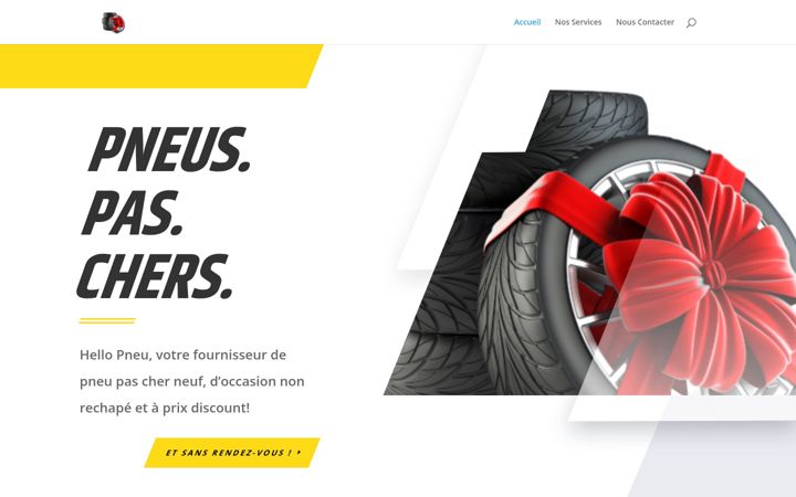 Screenshot of hello-pneus.fr