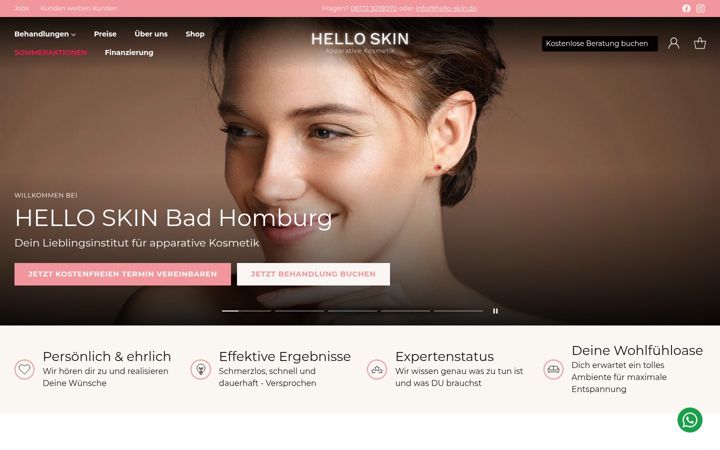 Screenshot of hello-skin.de