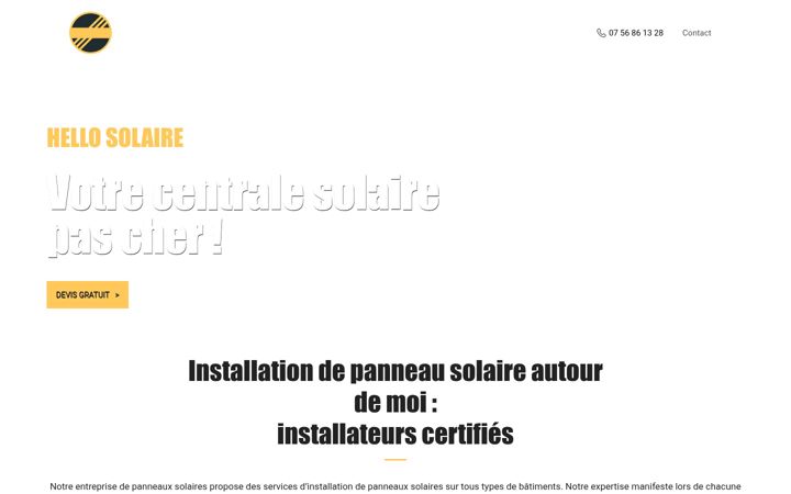 Screenshot of hello-solaire.fr