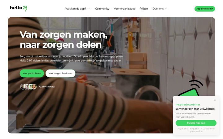 Screenshot of hello247.nl