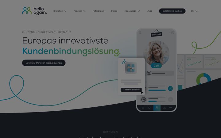 Screenshot of helloagain.com