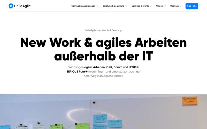 Screenshot of helloagile.de